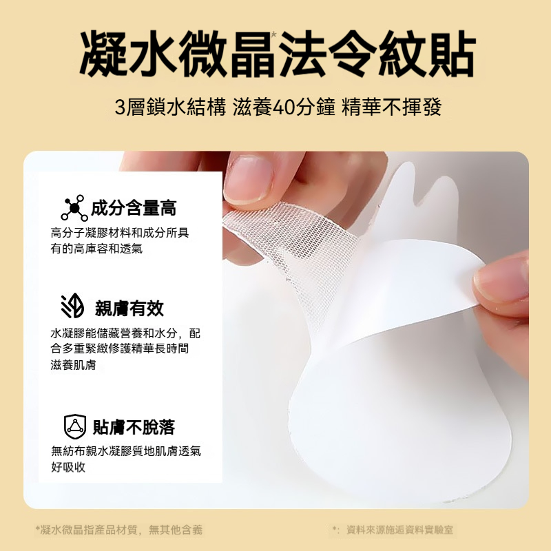 施逅微晶法令紋淡化細紋扛皺貼保濕緊致v臉提拉面膜法令紋貼